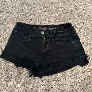 AMERICAN EAGLE | Black Denim Shorts Size 00